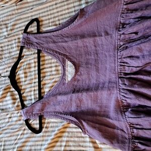 NWT ● notPERFECTLINEN Volume Dress Dusty Lavender